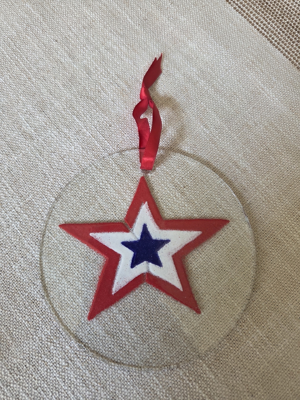 FOLIO Hand painted Glass Suncatcher